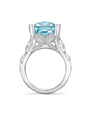 A Family Journey Geneva Aquamarine Platinum Ring