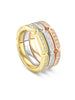Jazz Tri-Colour Diamond Ring