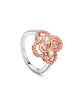 Be Boodles Pink and White Diamond Ring