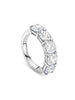 Classic Five Stone Large Half Platinum Diamond Eternity Ring