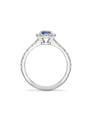 Vintage Octagonal Blue Sapphire Engagement Ring