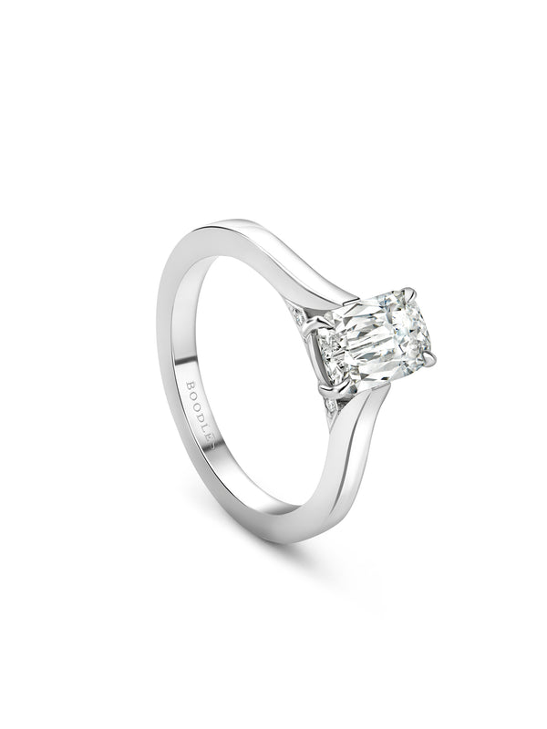 Ashoka Platinum Diamond Engagement Ring