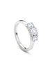 Trilogy Round Brilliant Diamond Engagement Ring