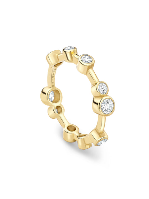 Raindance Full-Hoop Yellow Gold Diamond Ring