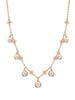 Beach Medium Seven Stone Rose Gold Diamond Necklace