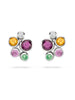 Raindance White Gold Rainbow Watercolour Earrings
