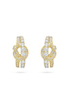 The Knot Yellow Gold Diamond Earrings