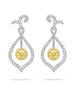 Shades of Fire Yellow Diamond Earrings