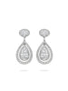Vintage Palace Platinum Diamond Earrings