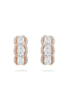 Ashoka Vintage Rose Gold Diamond Hoop Earrings