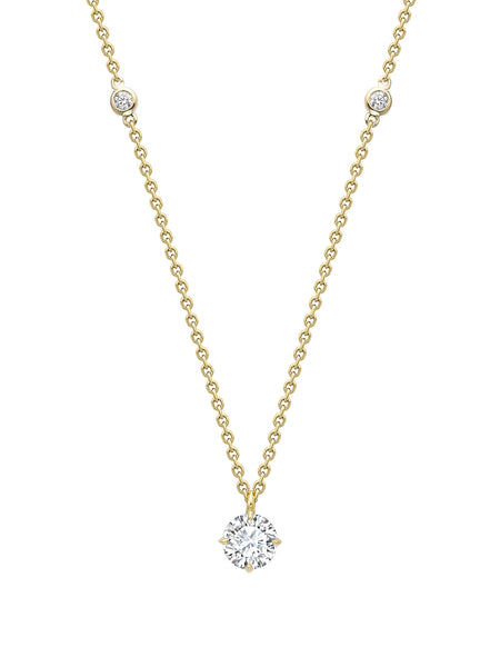 Classic Yellow Gold Diamond Pendant