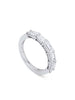 Classic Ashoka Diamond Platinum Semi Eternity Ring