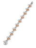 Be Boodles Mega Platinum and Rose Gold Diamond Bracelet
