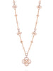 Be Boodles Long Large Motif Rose Gold Diamond Necklace