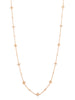 Be Boodles Medium Long Rose Gold Diamond Necklace
