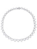 Classic Heart Diamond Platinum Necklace