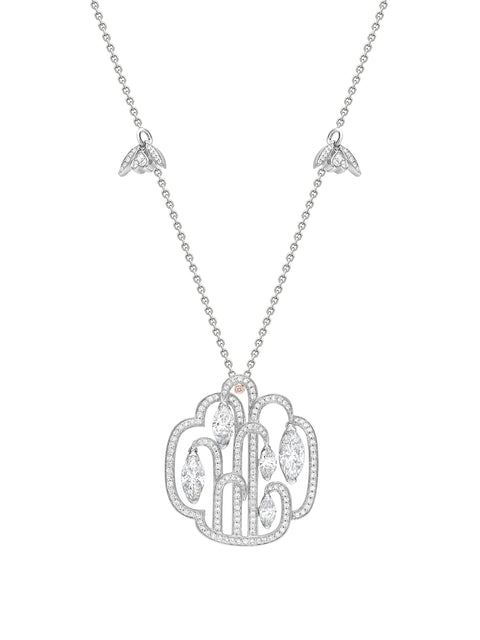 Secret Garden Diamond Platinum Pendant