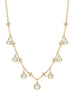 Beach Medium Seven Stone Yellow Gold Diamond Necklace