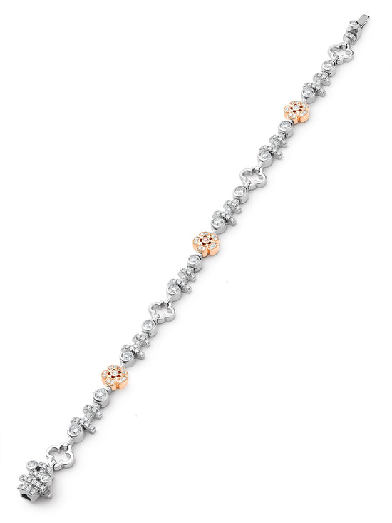 Secret Garden Walled Garden Pink and White Diamond Bracelet
