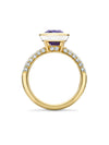 Florentine Dolce Vita Purple Sapphire Yellow Gold Ring
