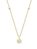 Classic Round Diavik Diamond Yellow Gold Pendant