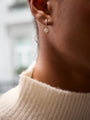 Classic Rose Gold Diamond Drop Earrings