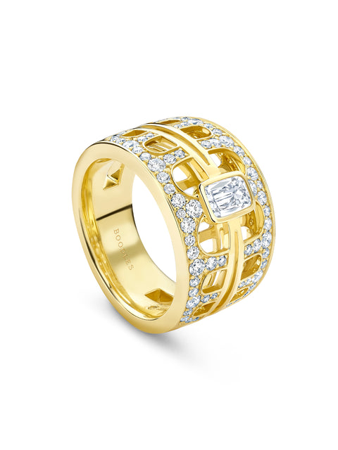 The National Gallery Perspective Yellow Gold Ring
