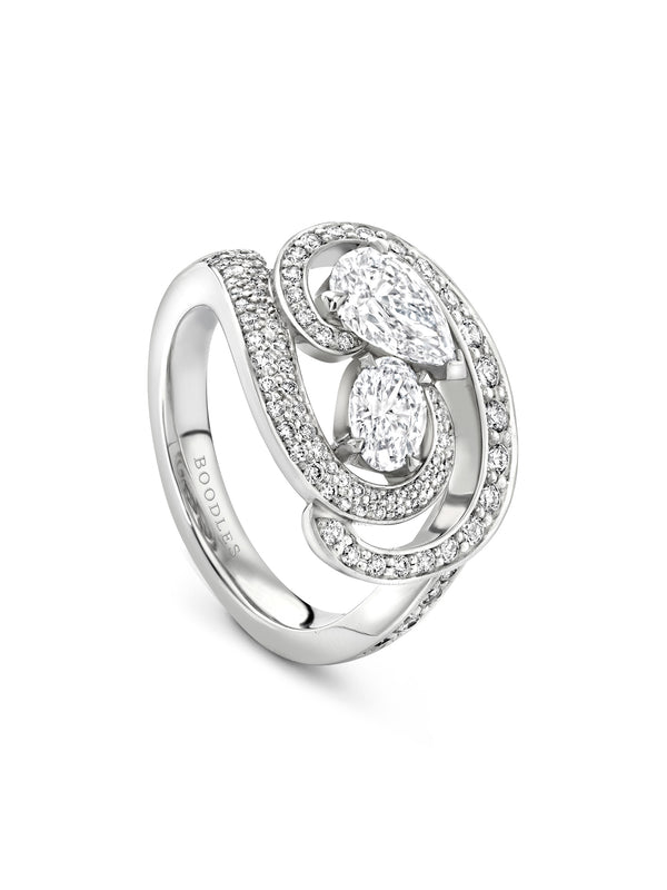 Boodles x The National Gallery Motherhood Platinum Ring | Boodles