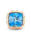 Africa Flamingo Lake Nakuru Aquamarine Rose Gold Ring