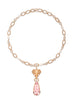 Africa Elephant Morganite Rose Gold Necklace