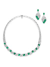 The Scroll Emerald Suite Featuring Necklace and Earrings