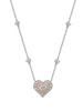 Vintage Blue Diamond Platinum and Rose Gold Pendant