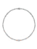 The National Gallery Play of Light Pink and White Diamond Necklace