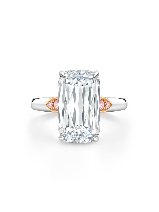 Ashoka Diamond Cupid Platinum Ring