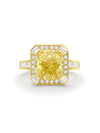 Art Deco Yellow Diamond Yellow Gold Ring