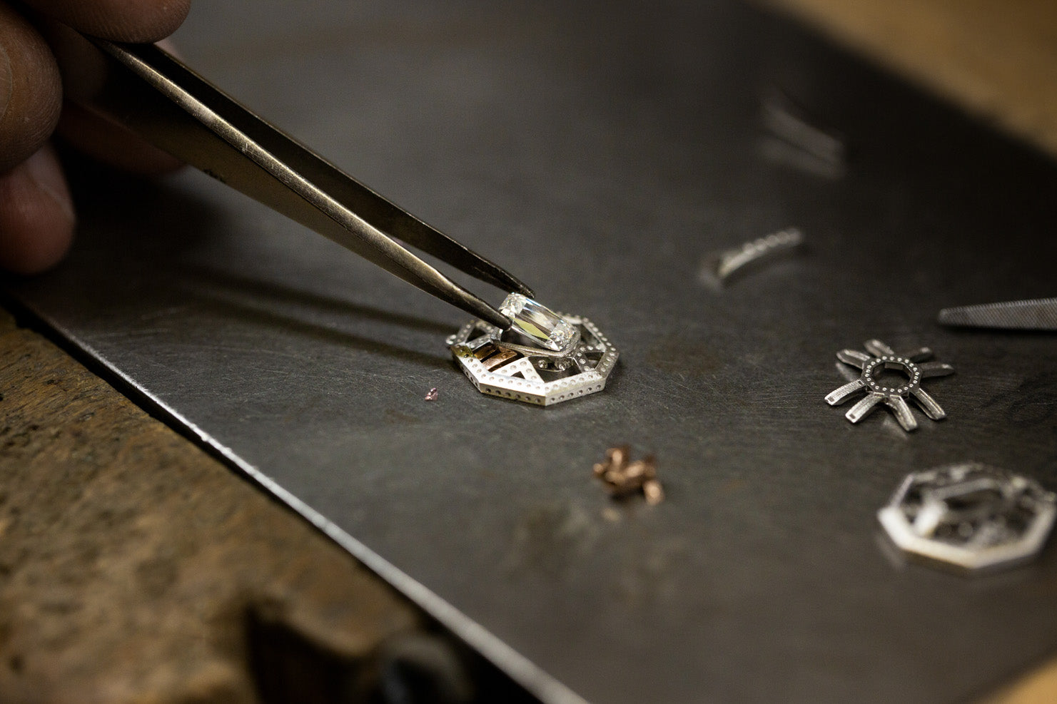 Boodles workshop Ashoka jewellery in production