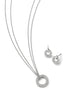 Roulette Pendant and Flip Earrings Set