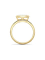 Florentine Yellow Gold Oval Diamond Ring