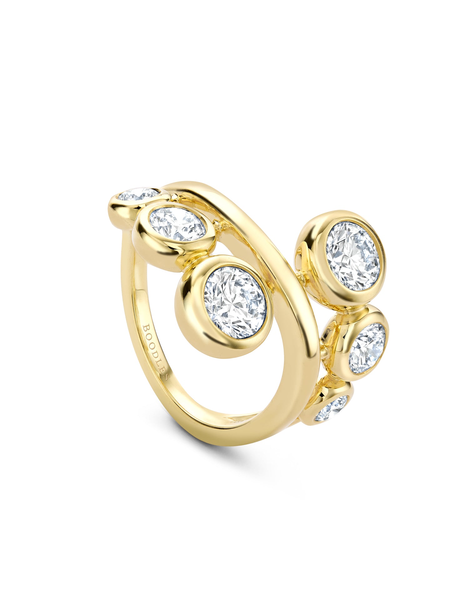 Beach Yellow Gold Diamond Ring Boodles - Main Image