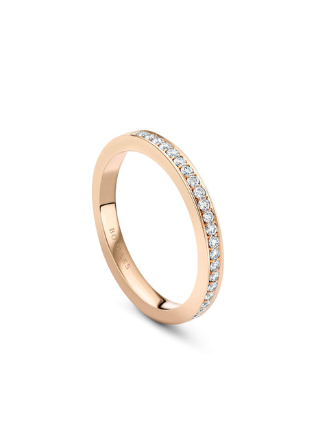 Classic Rose Gold Diamond Wedding Band