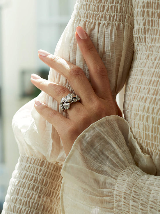 Boodles Raindance Large Platinum Diamond Ring