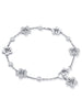 Blossom Diamond Charm White Gold Bracelet