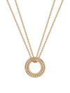 Small Roulette Rose Gold Diamond Pendant
