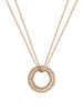 Roulette Medium Rose Gold Diamond Pendant