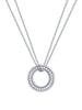 Roulette Medium White Gold Diamond Pendant