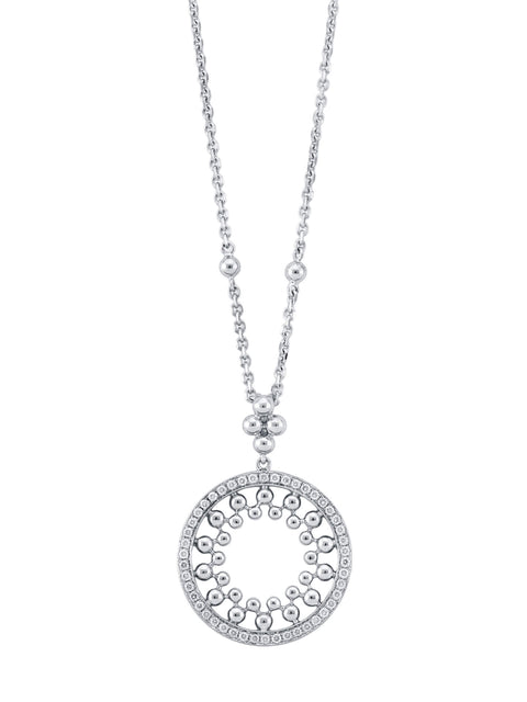 Circus White Gold Bead Pendant