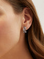 Raindance Platinum Diamond Hoop Earrings