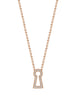 Secret Garden Keyway Rose Gold Pendant