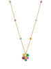 Raindance Large Rainbow Yellow Gold Cluster Pendant