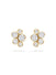 Raindance Classic Cluster Yellow Gold Stud Earrings